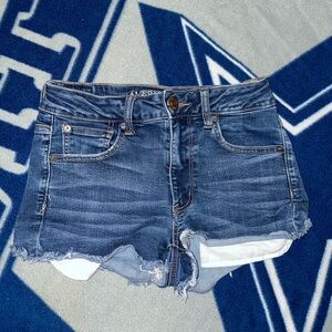 American Eagle Outfitters Dark Blue Jean Shorts size 6 women’s